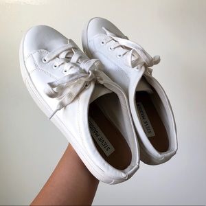 Steve Madden White Slip On Sneakers